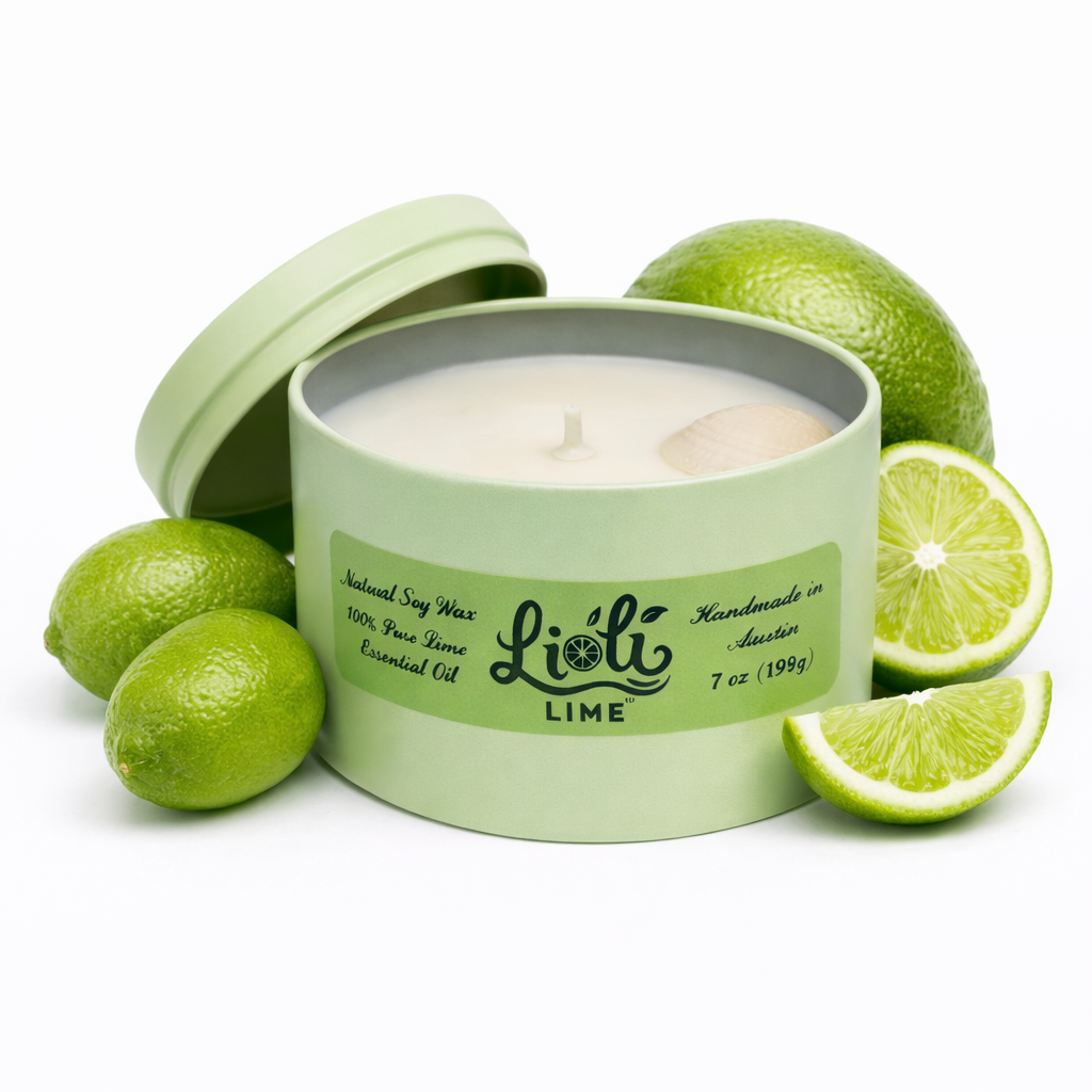 Lime 100% Soy Wax Natural Candle 7 oz