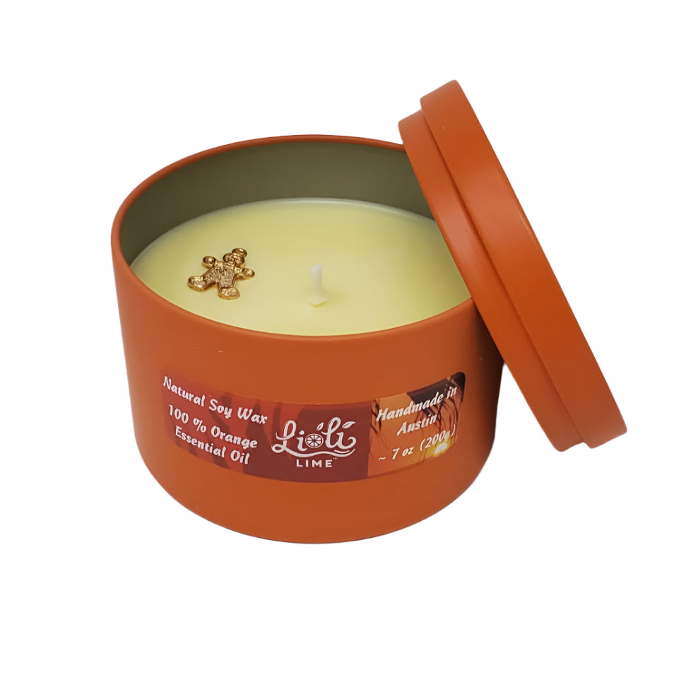 Soy Wax Natural Candle Orange 7 oz