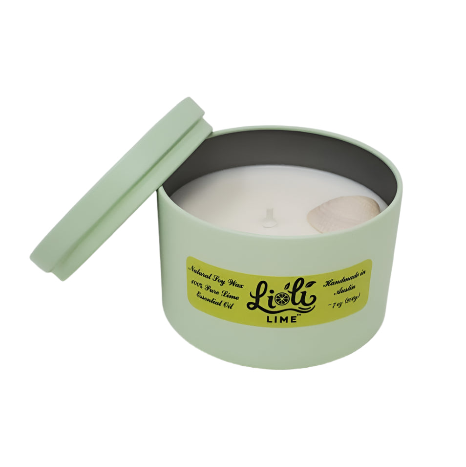 Lime 100% Soy Wax Natural Candle 7 oz