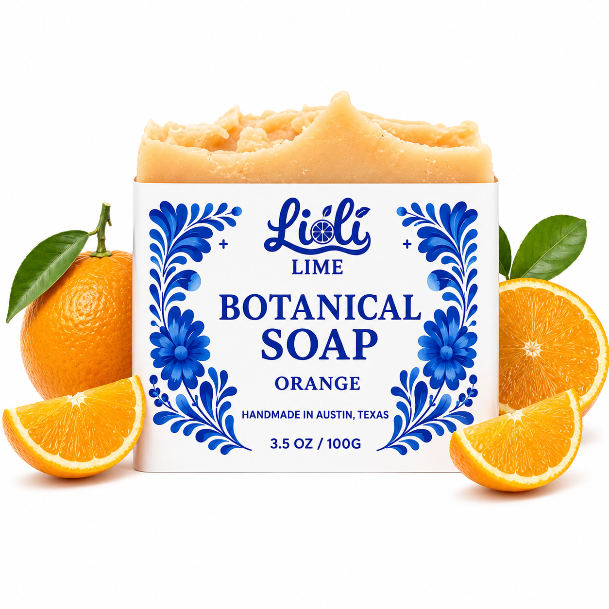 Orange scented Botanical Soap Bar (1 bar - 3.5oz)