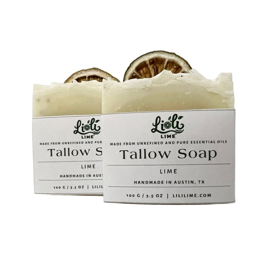 Lime scented Luxury Handmade Beef Tallow Soap