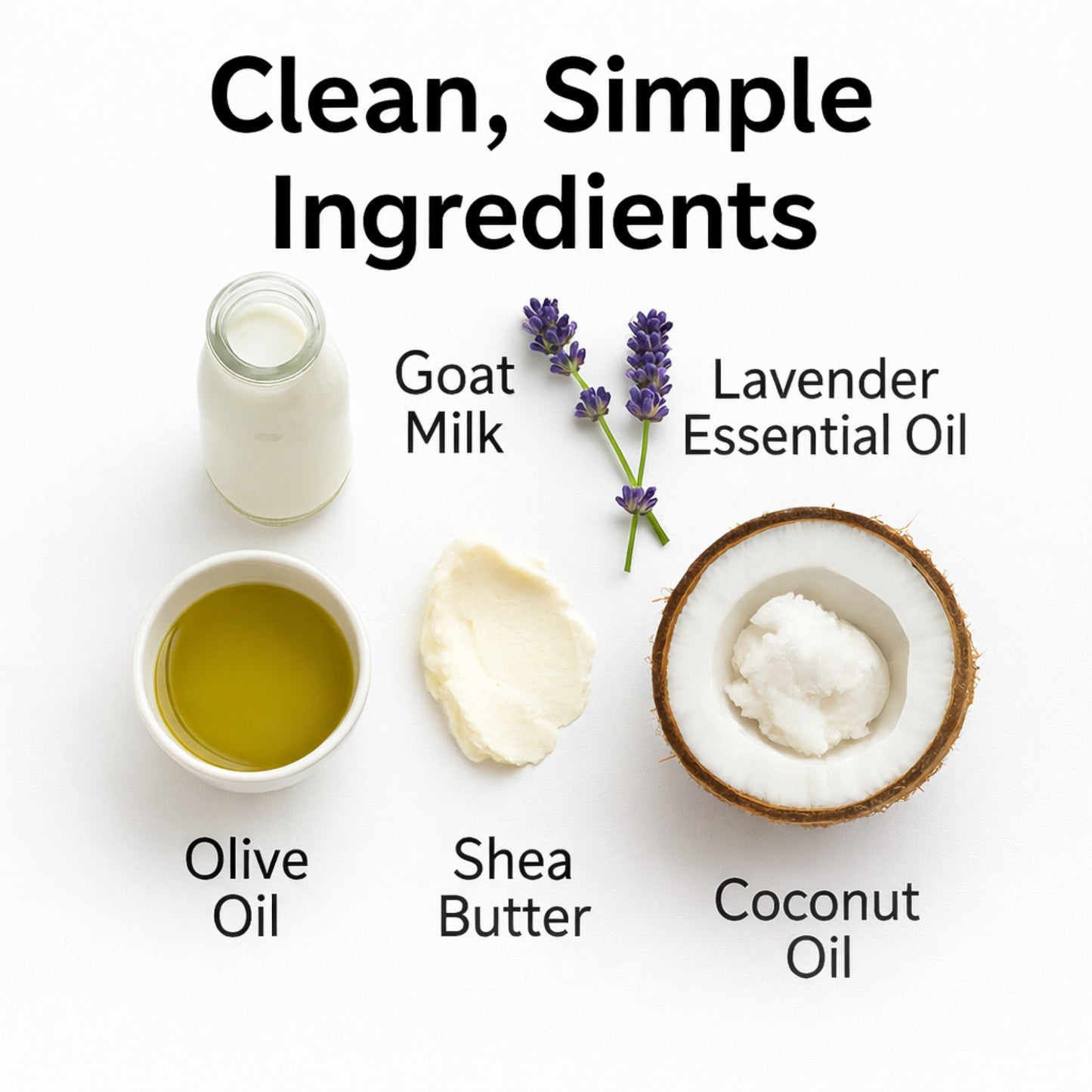 Lavender scented Luxury Handmade Goat's Milk Soap Bar (1 bar - 3.5oz)