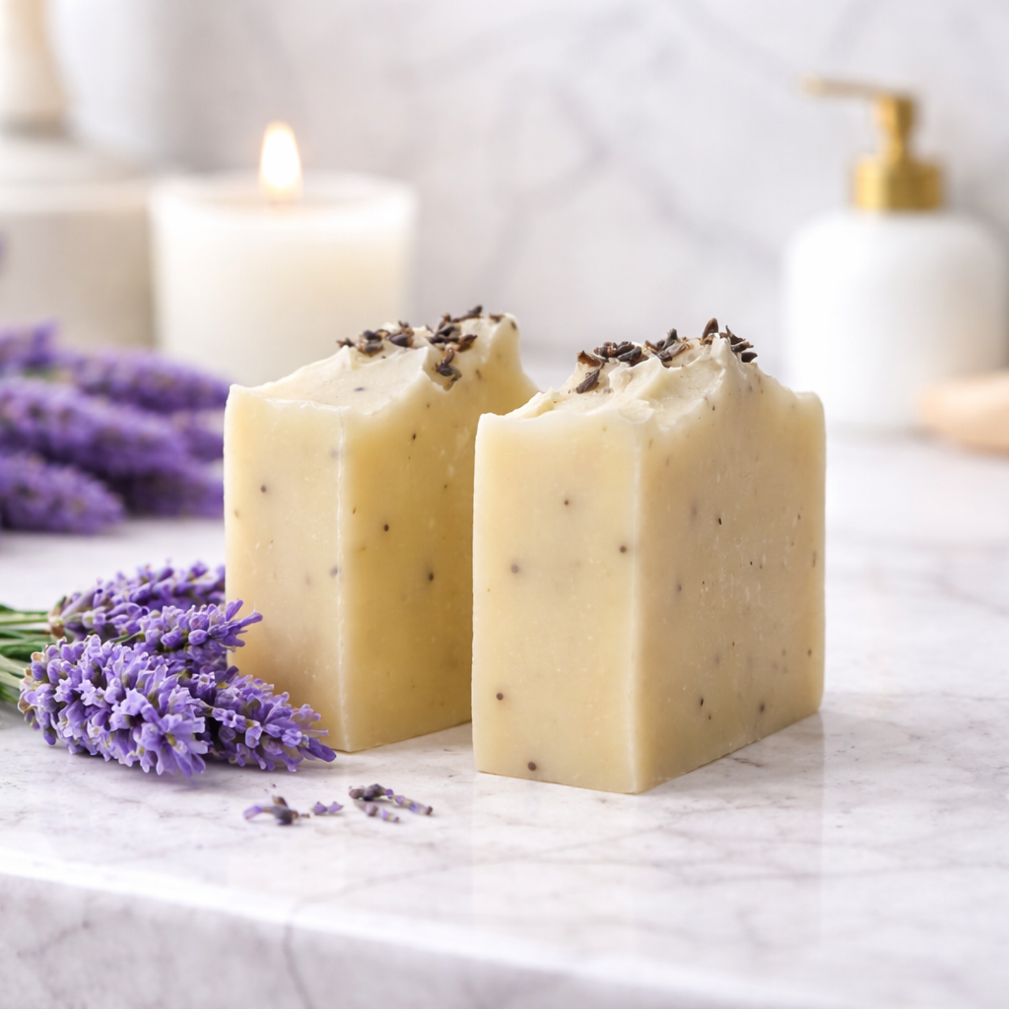 Lavender scented Luxury Handmade Beef Tallow Soap Bar (1 bar - 3.5oz)